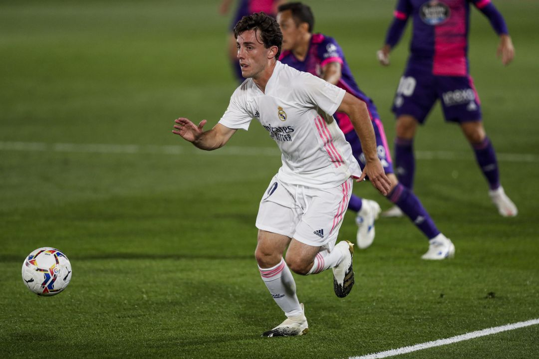 Odriozola en acción el pasado miércoles contra el Valladolid Odriozola en acción el pasado miércoles contra el Valladolid