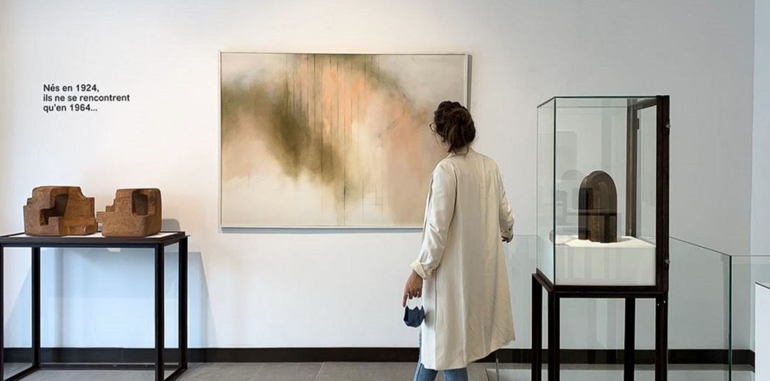 Exposición 'Zóbel-Chillida, caminos cruzados' en la galería Mayoral de París. Exposición 'Zóbel-Chillida, caminos cruzados' en la galería Mayoral de París.
