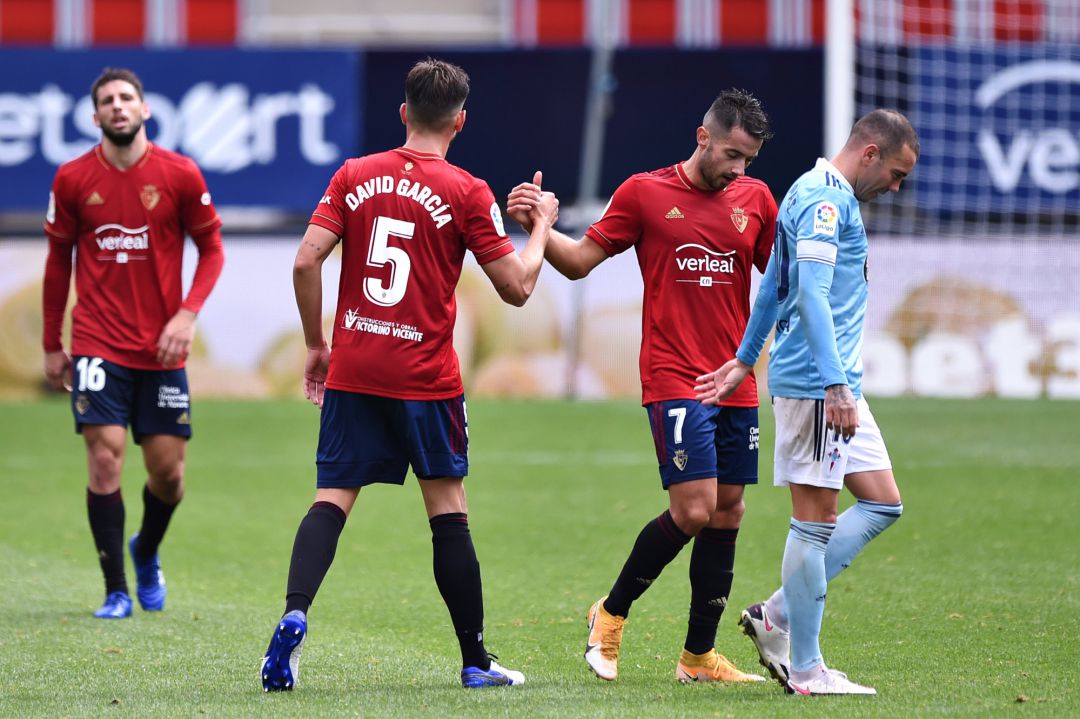 Aspas resignado tras el segundo gol de Osasuna Aspas resignado tras el segundo gol de Osasuna