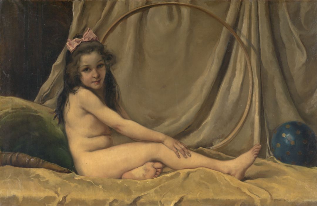 Crisálida Pedro Sáenz Sáenz (1863 - 1927) Óleo sobre lienzo 1897 Madrid, Museo Nacional del Prado (depositado en Sevilla, Cuartel General Fuerza Terrestre del Ejército del Aire) Crisálida Pedro Sáenz Sáenz (1863 - 1927) Óleo sobre lienzo 1897 Madrid, Museo Nacional del Prado (depositado en Sevilla, Cuartel General Fuerza Terrestre del Ejército del Aire)