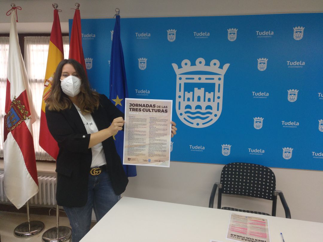 Irune García, concejala de Turismo de Tudela. Irune García, concejala de Turismo de Tudela.