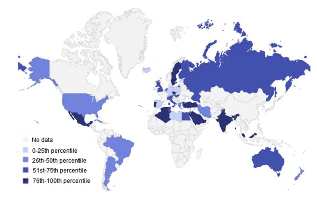 Porcentaje de celiacos en el mundo Porcentaje de celiacos en el mundo