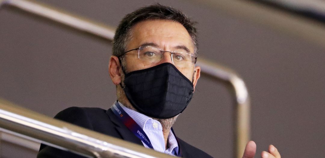 Josep María Bartomeu, durante un partido en el Camp Nou Josep María Bartomeu, durante un partido en el Camp Nou