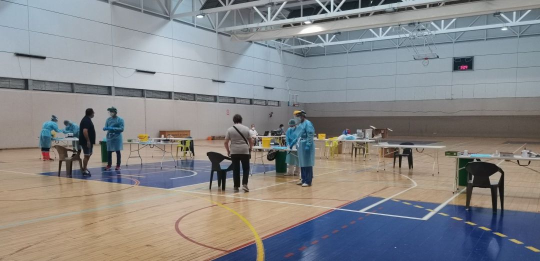 Pruebas del cribado masivo en Linares. Pruebas del cribado masivo en Linares.