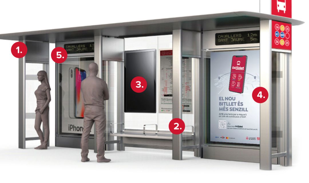 Nuevas paradas de la EMT de València Nuevas paradas de la EMT de València