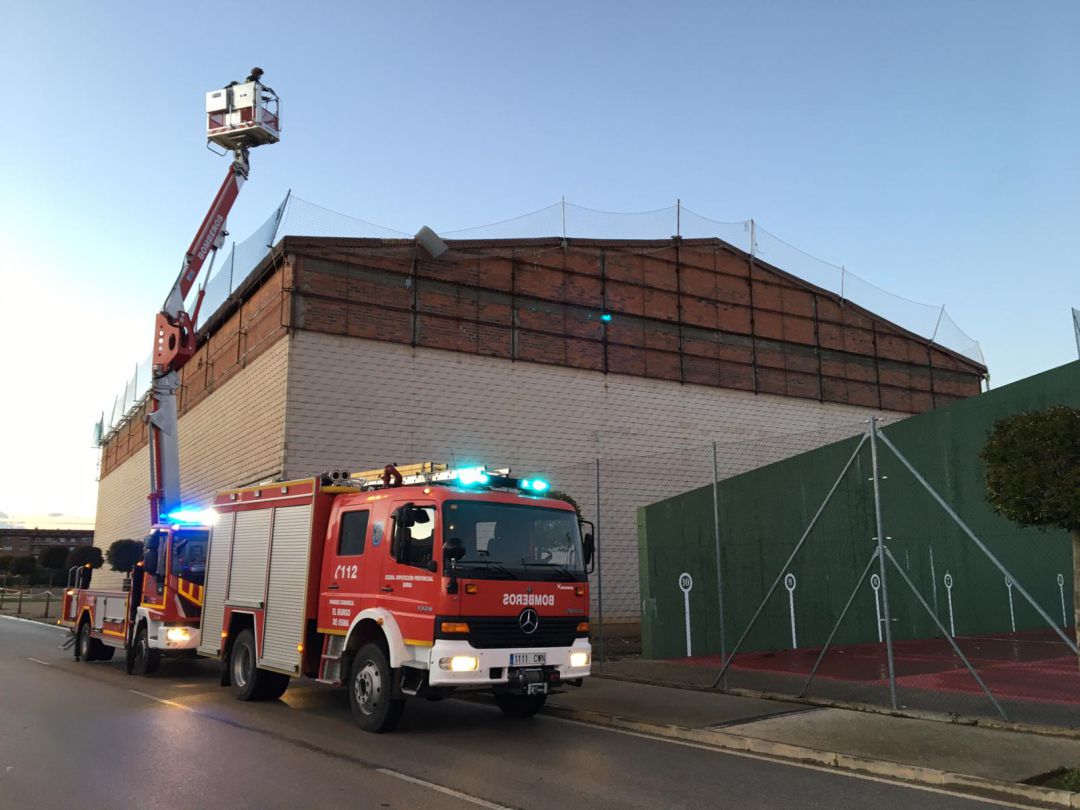 Actuación de los bomberos de El Burgo de Osma Actuación de los bomberos de El Burgo de Osma