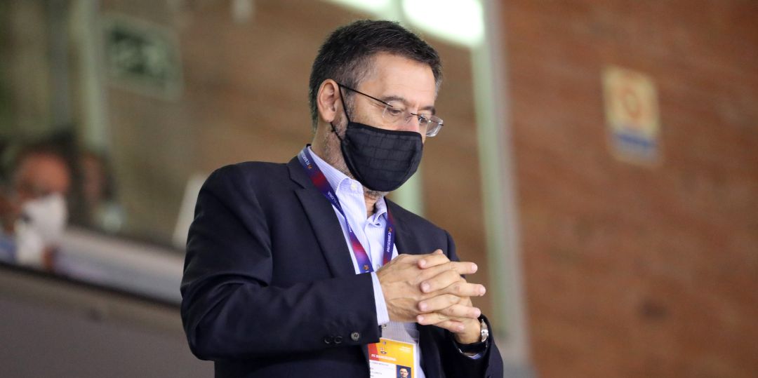 Josep María Bartomeu, durante un partido del Fútbol Club Barcelona de baloncesto Josep María Bartomeu, durante un partido del Fútbol Club Barcelona de baloncesto