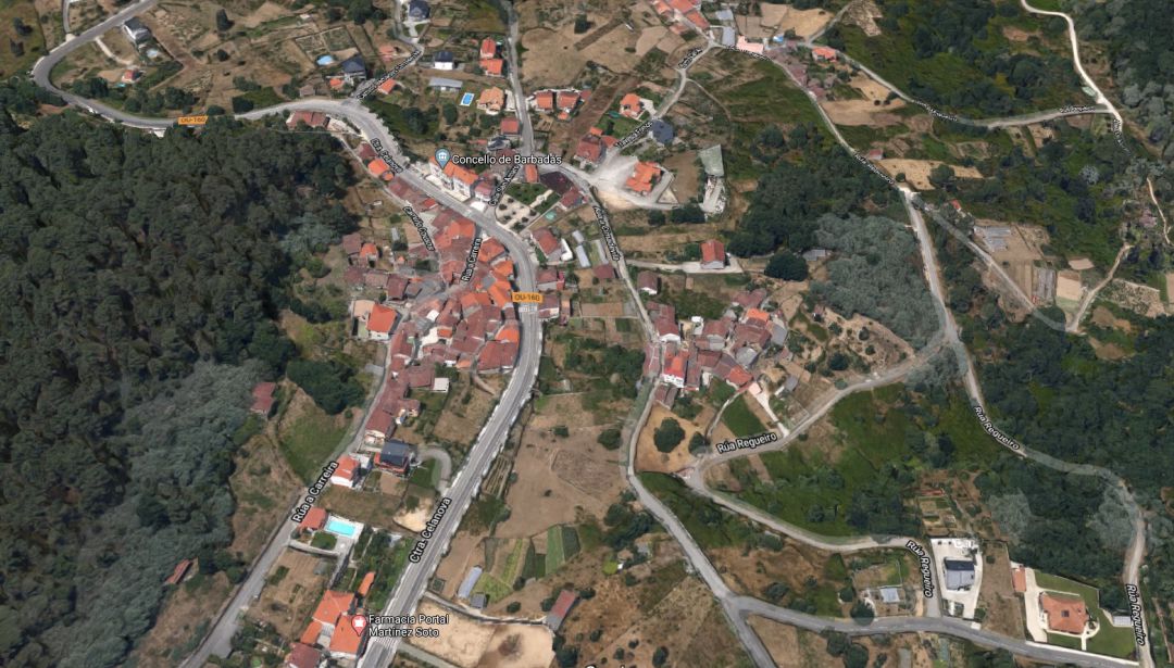Vista aérea del concello de Barbadás Vista aérea del concello de Barbadás