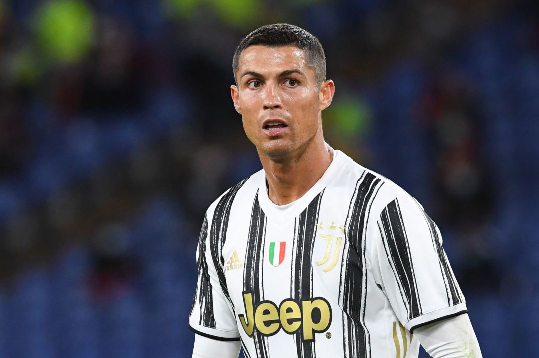 Cristiano Ronaldo, durante el partido de Serie A contra la Roma. Cristiano Ronaldo, durante el partido de Serie A contra la Roma.