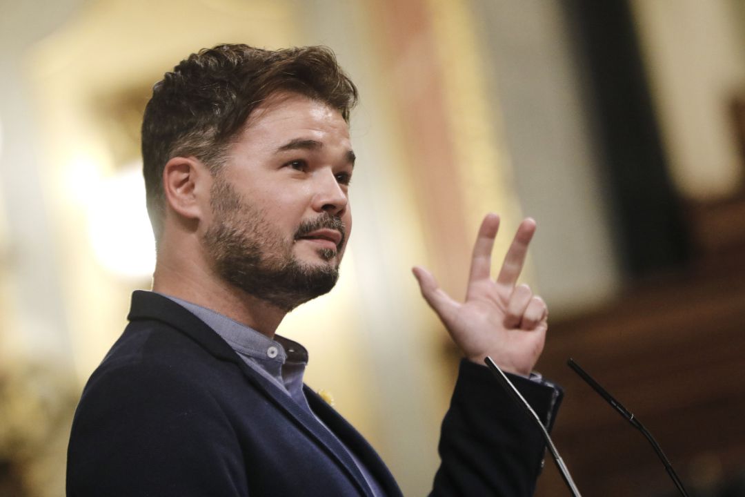El portavoz de ERC en el Congreso de los Diputados, Gabriel Rufián El portavoz de ERC en el Congreso de los Diputados, Gabriel Rufián