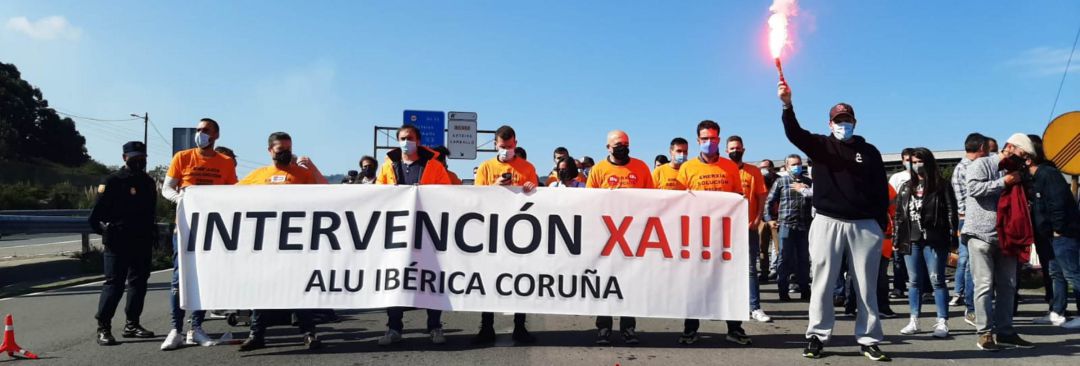 Movilización del comité de empresa de Alu Ibérica Movilización del comité de empresa de Alu Ibérica