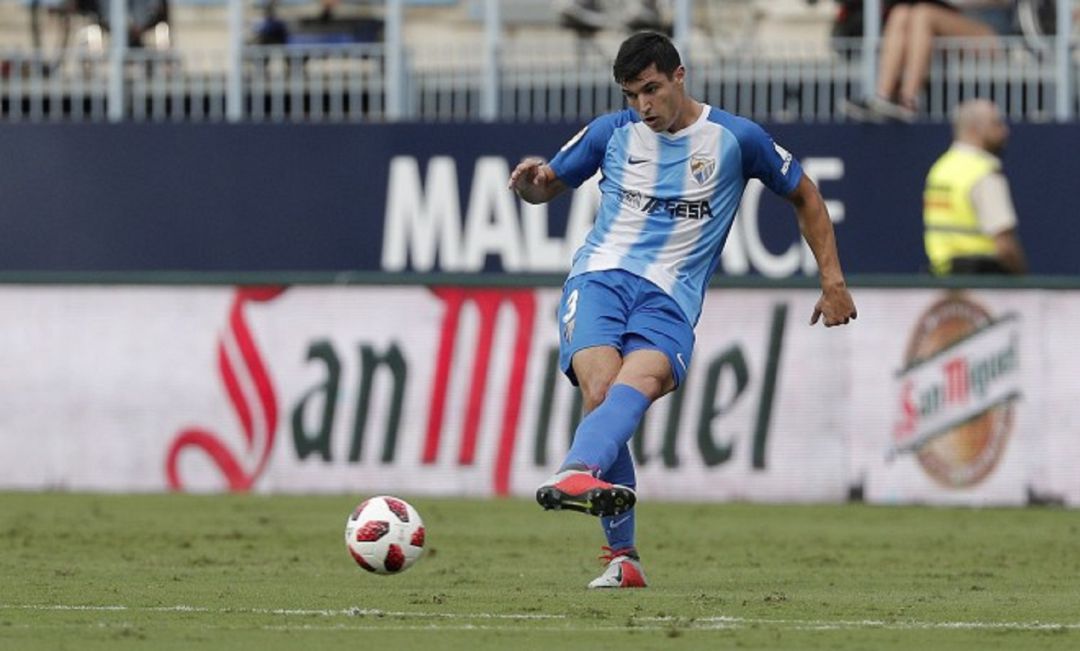 Diego González en un partido con el Málaga en La Rosaleda Diego González en un partido con el Málaga en La Rosaleda