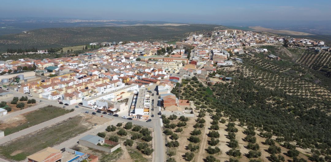 Vista aérea de Jabalquinto. Vista aérea de Jabalquinto.