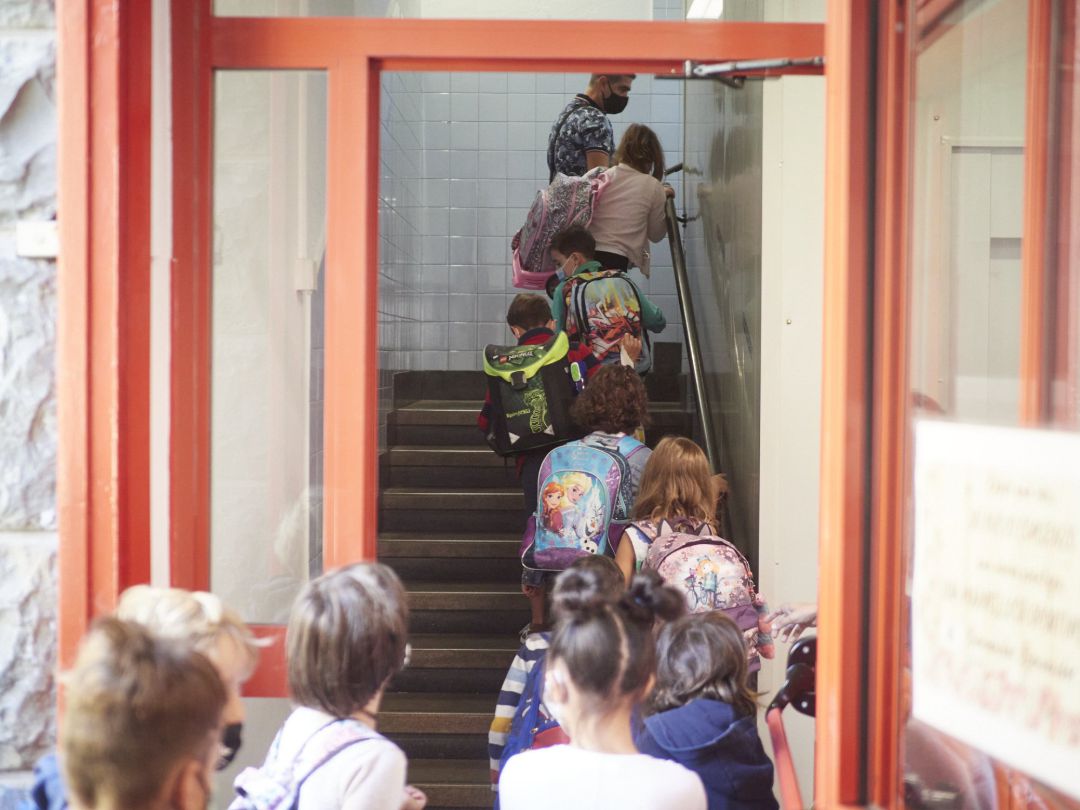 Vuelta al cole en el colegio publico Victor Pradera de Pamplona Vuelta al cole en el colegio publico Victor Pradera de Pamplona