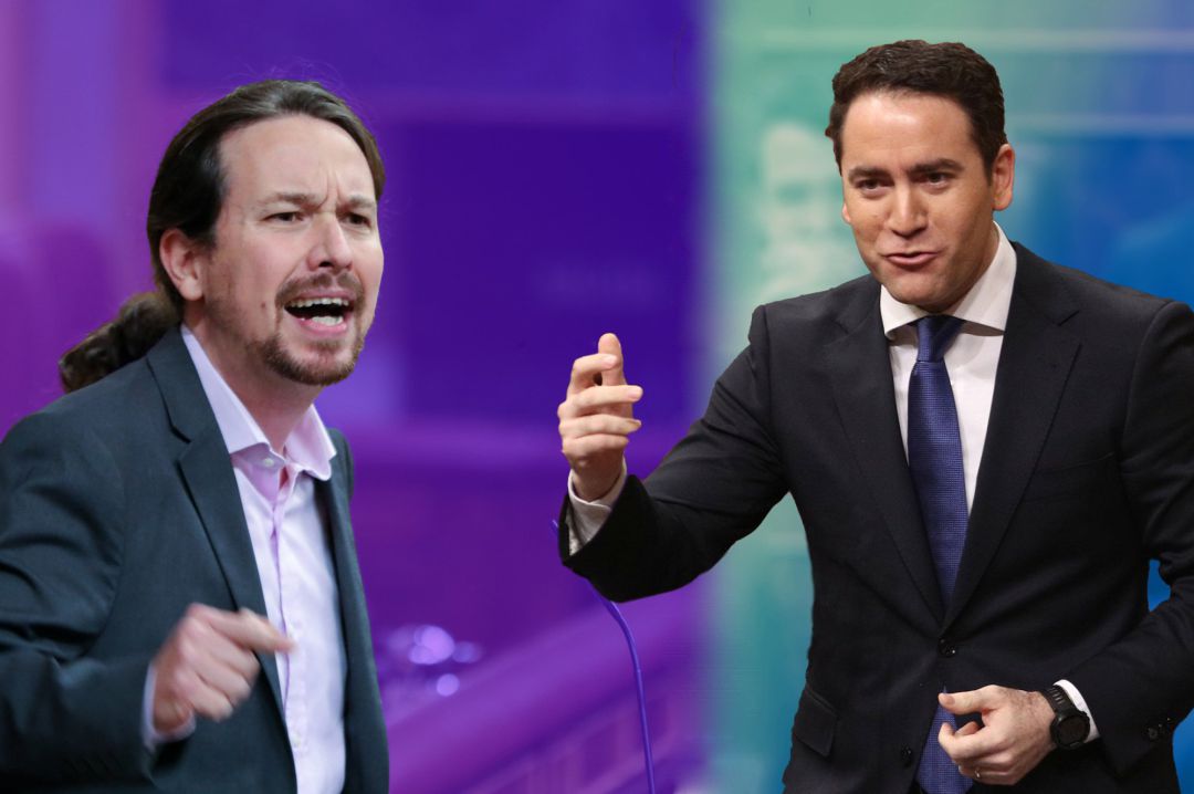Montaje del secretario general de Podemos, vicepresidente segundo y ministro de Derechos Sociales y Agenda 2030, Pablo Iglesias, y del secretario general del PP, Teodoro García Egea. Montaje del secretario general de Podemos, vicepresidente segundo y ministro de Derechos Sociales y Agenda 2030, Pablo Iglesias, y del secretario general del PP, Teodoro García Egea.