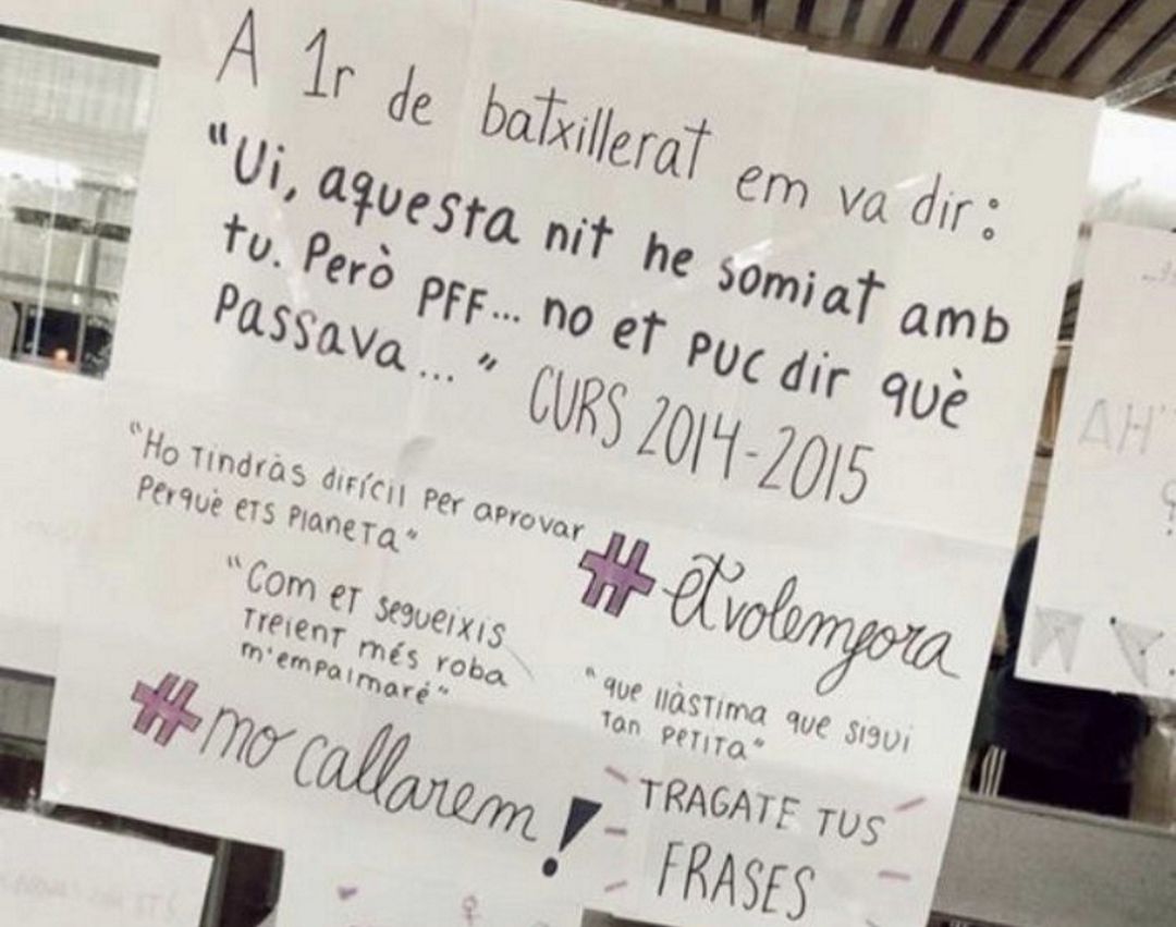 Un dels missatges publicats a la xarxa social Un dels missatges publicats a la xarxa social