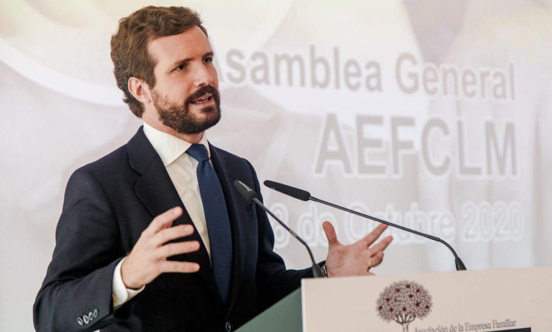 El presidente del PP, Pablo Casado.
El presidente del PP, Pablo Casado.