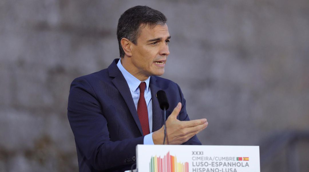Pedro Sánchez comparece en rueda de prensa tras la XXXI Cumbre Ibérica. Pedro Sánchez comparece en rueda de prensa tras la XXXI Cumbre Ibérica.