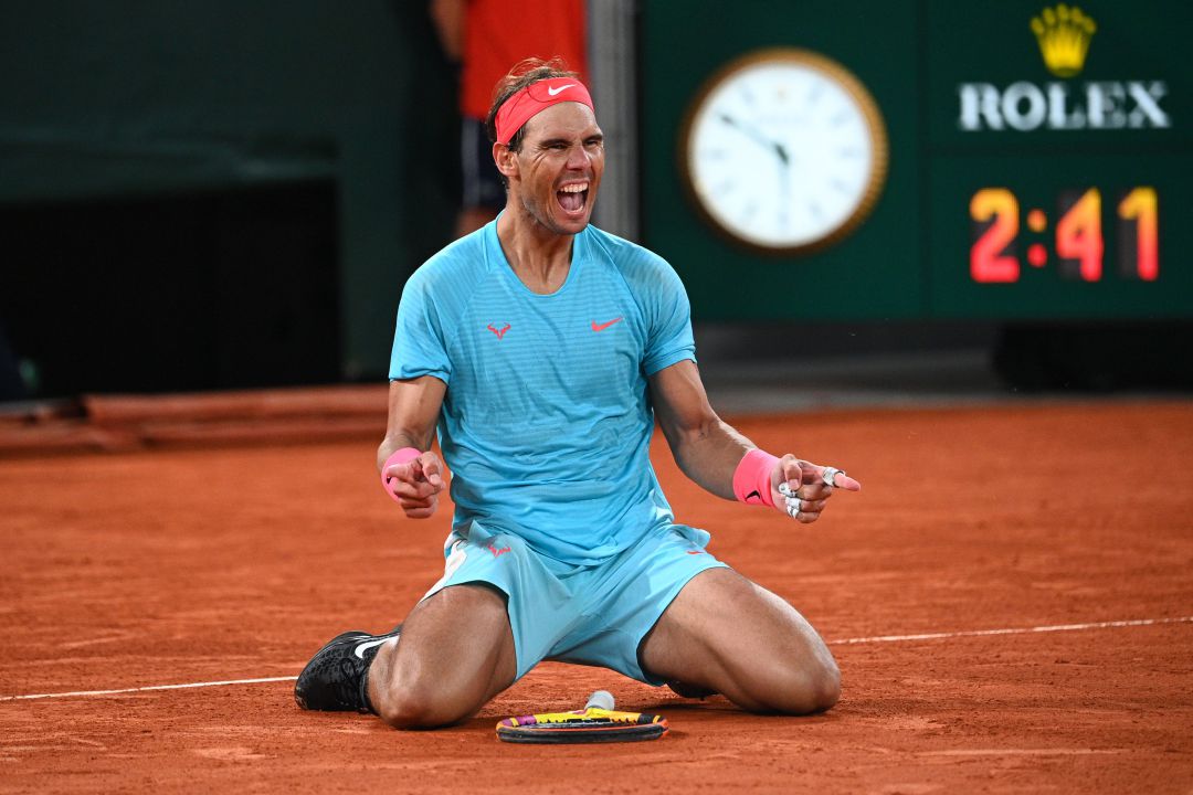 Rafa Nadal celebra su victoria en la final frente a Novak Djokovic Rafa Nadal celebra su victoria en la final frente a Novak Djokovic