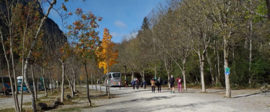 Imagen de la pradera de Ordesa y Monte Perdido este domingo Imagen de la pradera de Ordesa y Monte Perdido este domingo