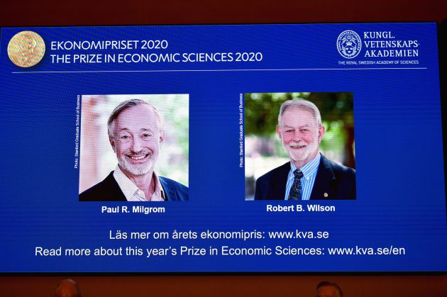 Fotografías de los dos ganadores del Nobel de Economía 2020. Fotografías de los dos ganadores del Nobel de Economía 2020.
