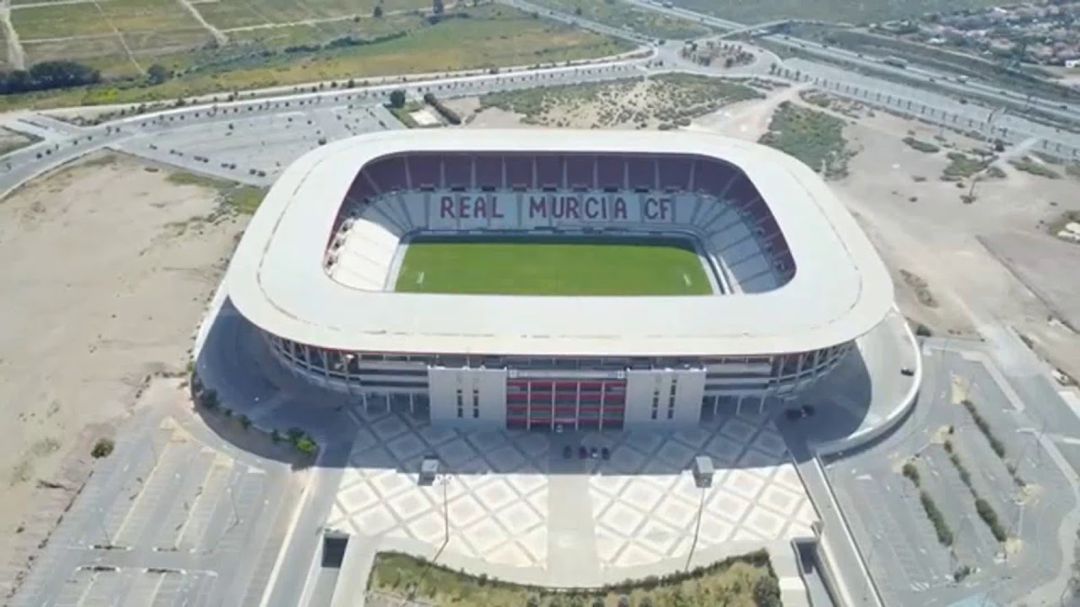Imagen aérea del Estadio Enrique Roca de Murcia Imagen aérea del Estadio Enrique Roca de Murcia