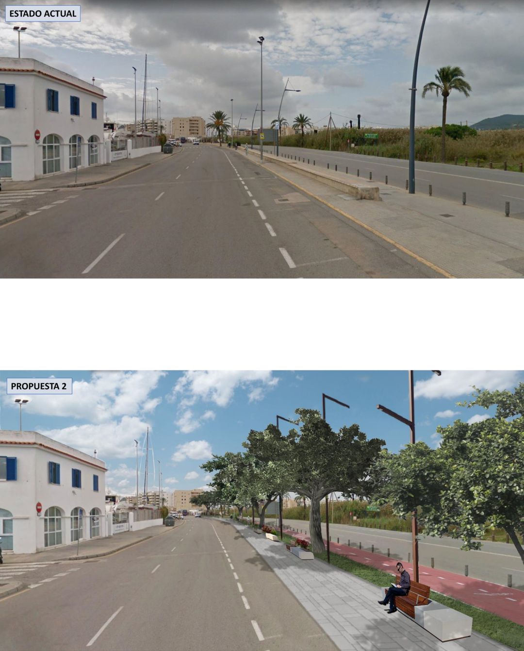 Las obras contemplan ampliar las aceras y un carril bici Las obras contemplan ampliar las aceras y un carril bici