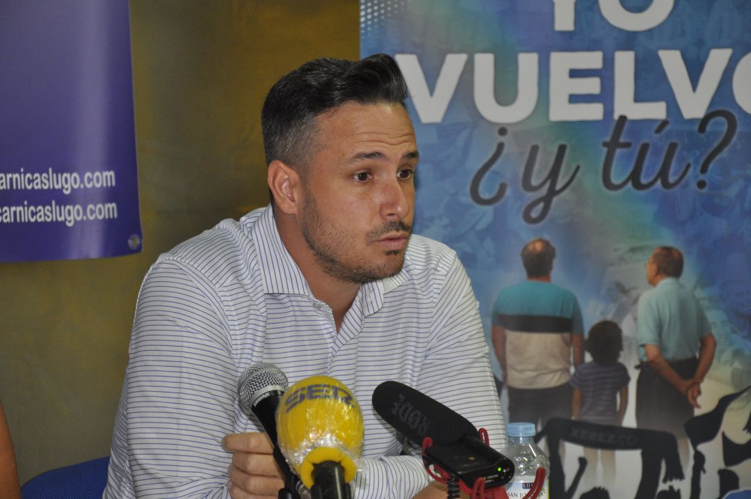 Juan Díaz durante una rueda de prensa Juan Díaz durante una rueda de prensa