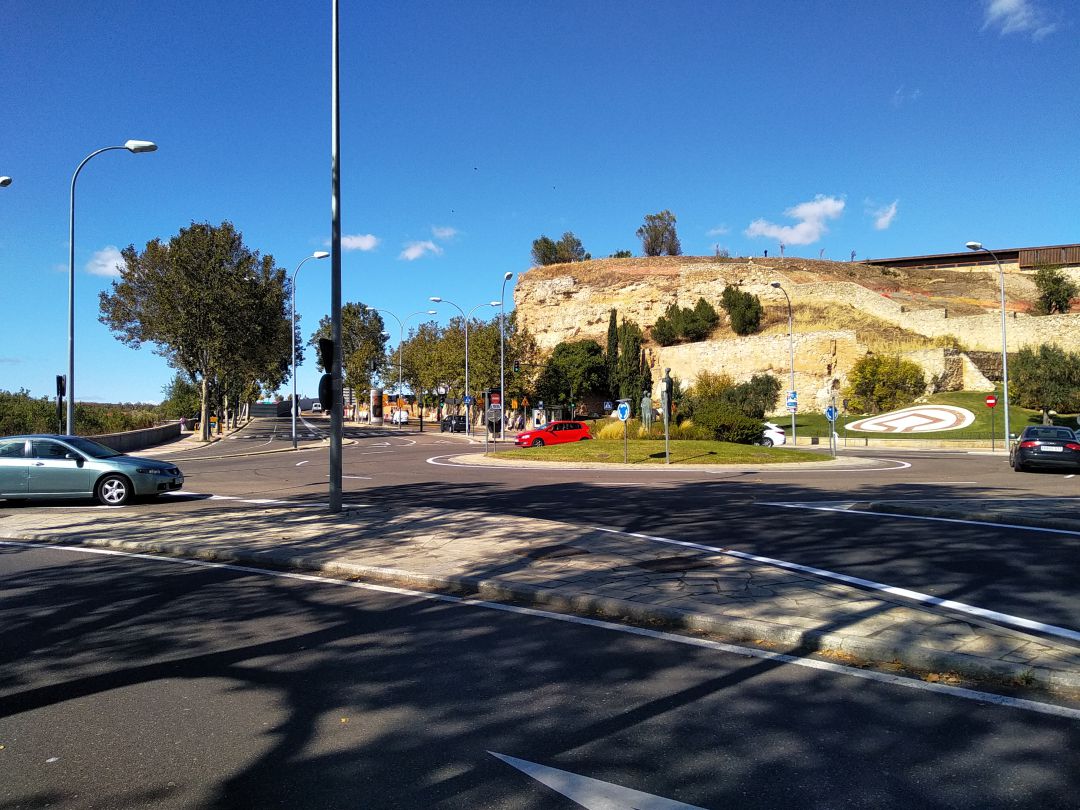 Imagen tomada este martes de la Glorieta de los Milagros. Imagen tomada este martes de la Glorieta de los Milagros.
