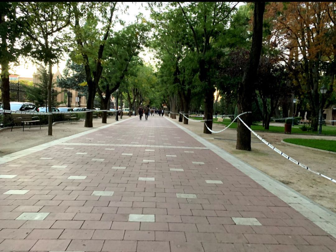 Parque de San Roque precintado en Guadalajara Parque de San Roque precintado en Guadalajara