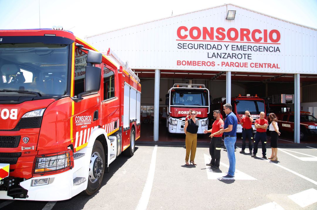 Visita de la presidenta del Cabildo de Lanzarote al Consorcio de Seguridad y Emergencias. Visita de la presidenta del Cabildo de Lanzarote al Consorcio de Seguridad y Emergencias.