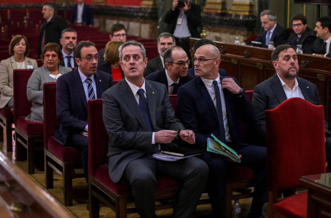 Els líders independentistes durant el judici al Tribunal Suprem Els líders independentistes durant el judici al Tribunal Suprem