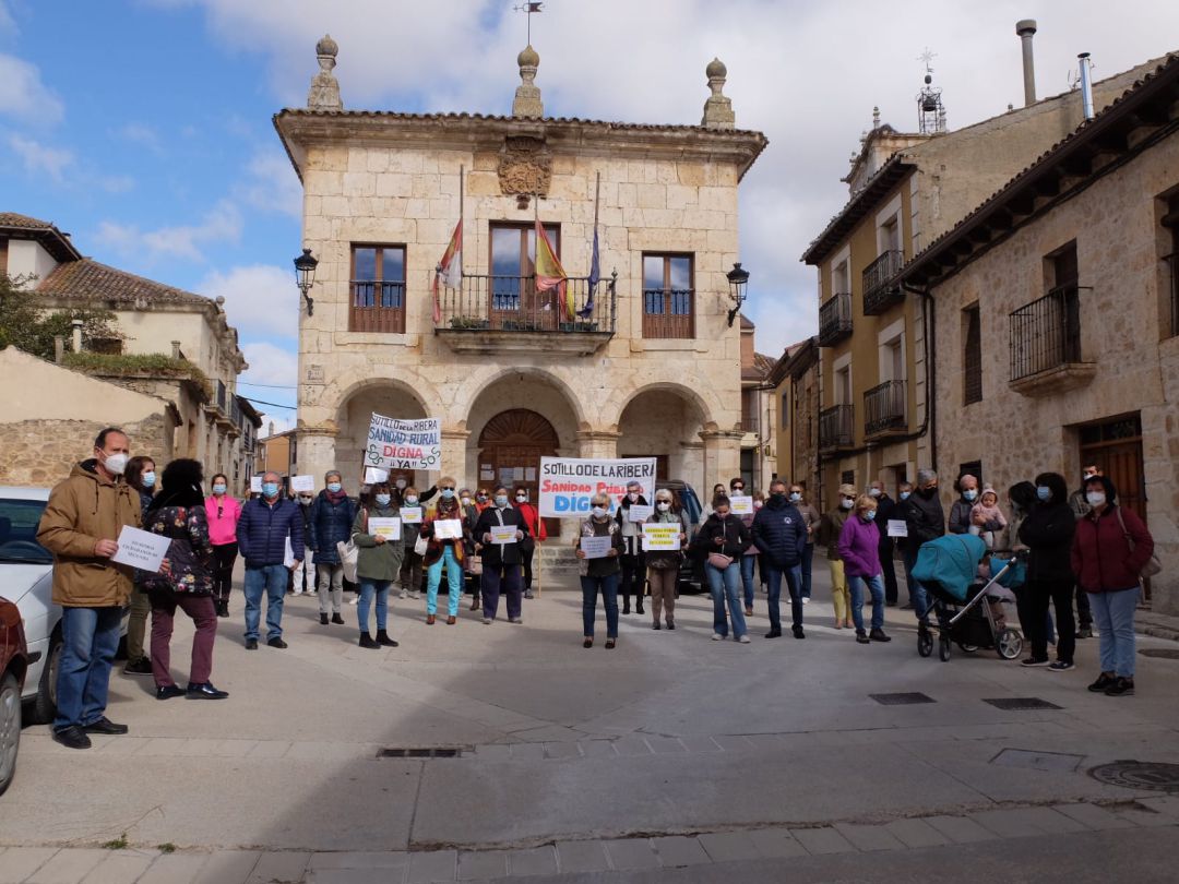 La última protesta sanitaria en Sotillo de la Ribera La última protesta sanitaria en Sotillo de la Ribera
