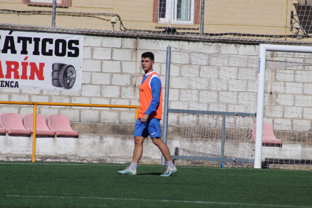 Fermín Sánchez, en el entrenamiento Fermín Sánchez, en el entrenamiento