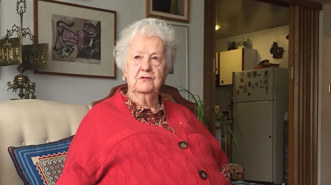 Elisa Rius en su casa en México. Elisa Rius en su casa en México.