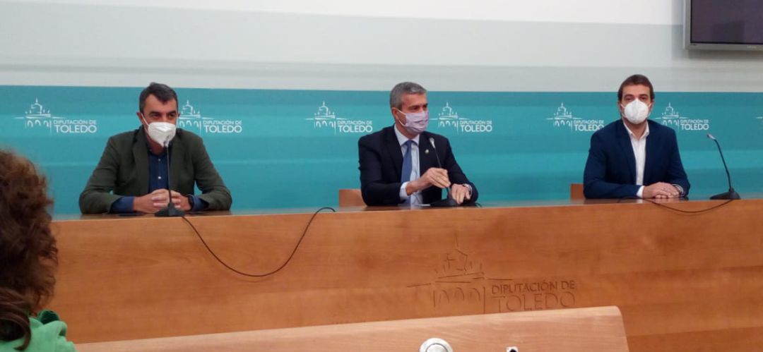 Javier Guillén, Álvaro Gutiérrez y Pablo García presentan la Ceratizit Challengue en Toledo Javier Guillén, Álvaro Gutiérrez y Pablo García presentan la Ceratizit Challengue en Toledo