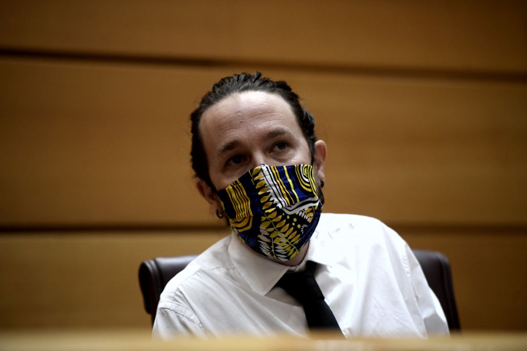 El vicepresidente segundo y ministro de Derechos Sociales y Agenda 2030, Pablo Iglesias. El vicepresidente segundo y ministro de Derechos Sociales y Agenda 2030, Pablo Iglesias.