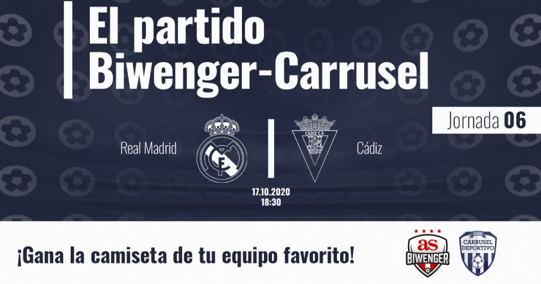 El Real Madrid - Cádiz es el próximo partido Biwenger - Carrusel. El Real Madrid - Cádiz es el próximo partido Biwenger - Carrusel.