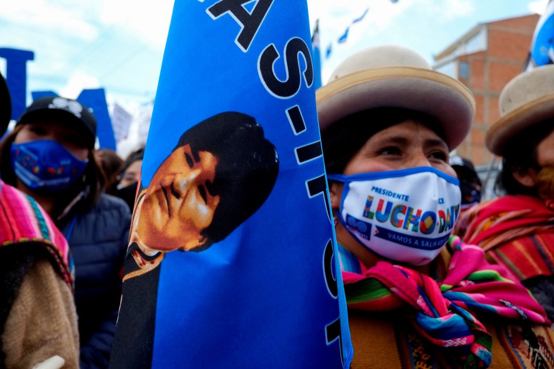 seguridores del depuesto Evo Morales, participan en un mitin de su candidato Luis Arce, en un país dividido ante las elecciones de este domingo seguridores del depuesto Evo Morales, participan en un mitin de su candidato Luis Arce, en un país dividido ante las elecciones de este domingo