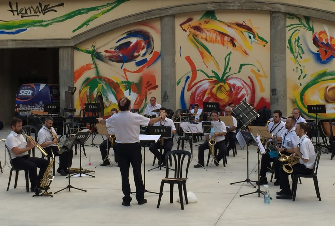 El grups de saxofonistes de la Música Nova d'Alcoi en un concert celebrat el passat juliol a l'amfiteatre Amando Blanquer. El grups de saxofonistes de la Música Nova d'Alcoi en un concert celebrat el passat juliol a l'amfiteatre Amando Blanquer.