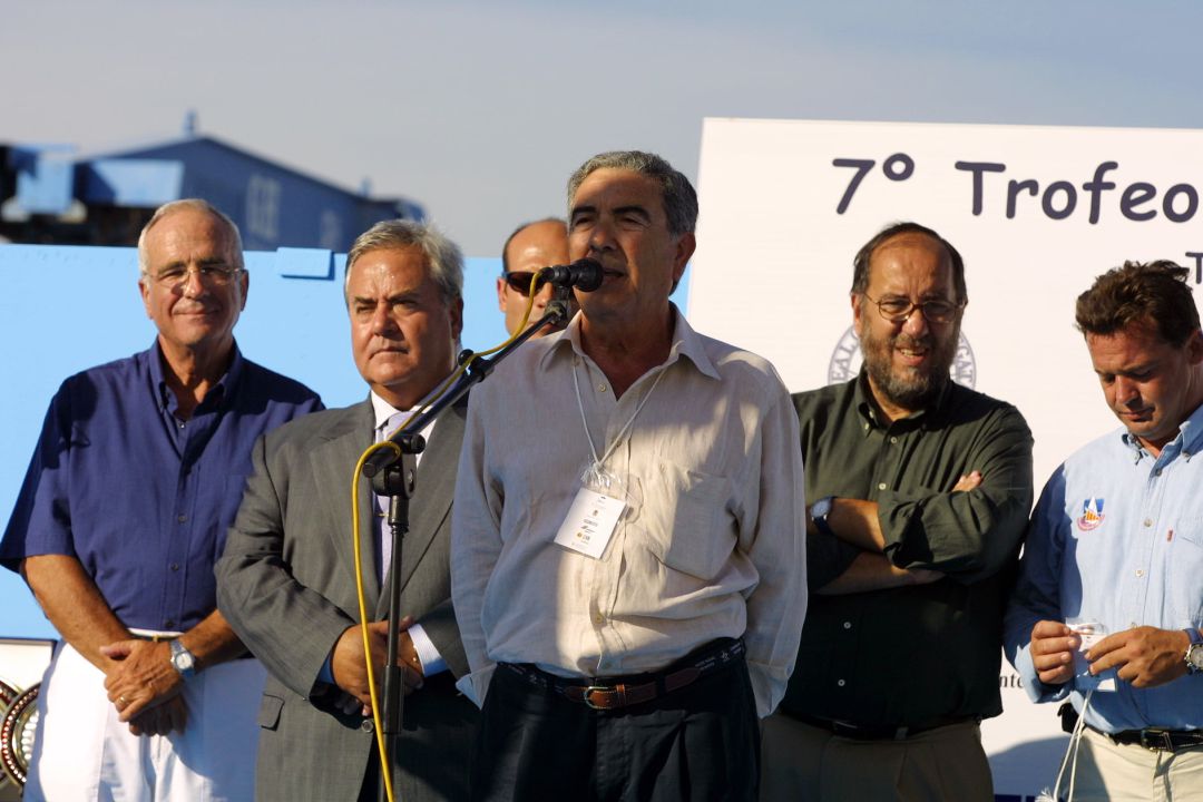 Máximo Caturla, durante un acto del Club de Regatas de Alicante durante su etapa como presidente de la institución Máximo Caturla, durante un acto del Club de Regatas de Alicante durante su etapa como presidente de la institución