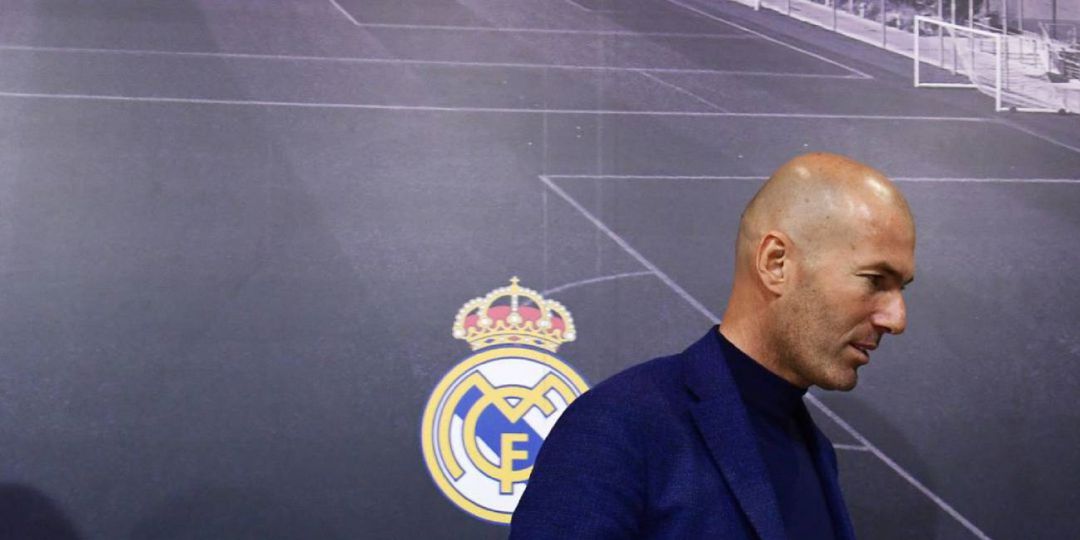 Zinedine Zidane en rueda de prensa Zinedine Zidane en rueda de prensa