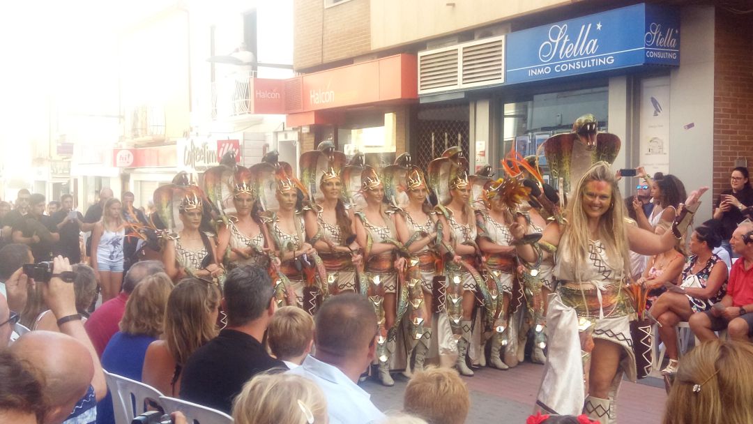 Filà Almogàvers en el desfile del año 2018. Filà Almogàvers en el desfile del año 2018.