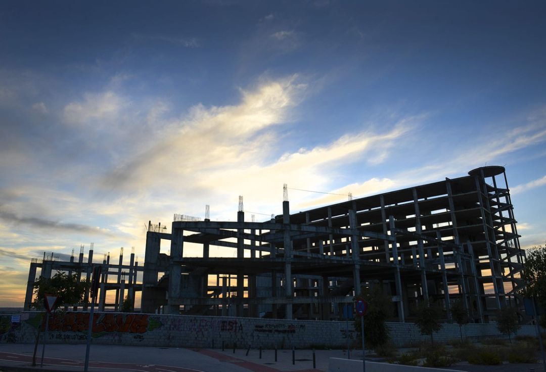 Estructura del fallido Palacio de Congresos que ahora será demolida Estructura del fallido Palacio de Congresos que ahora será demolida