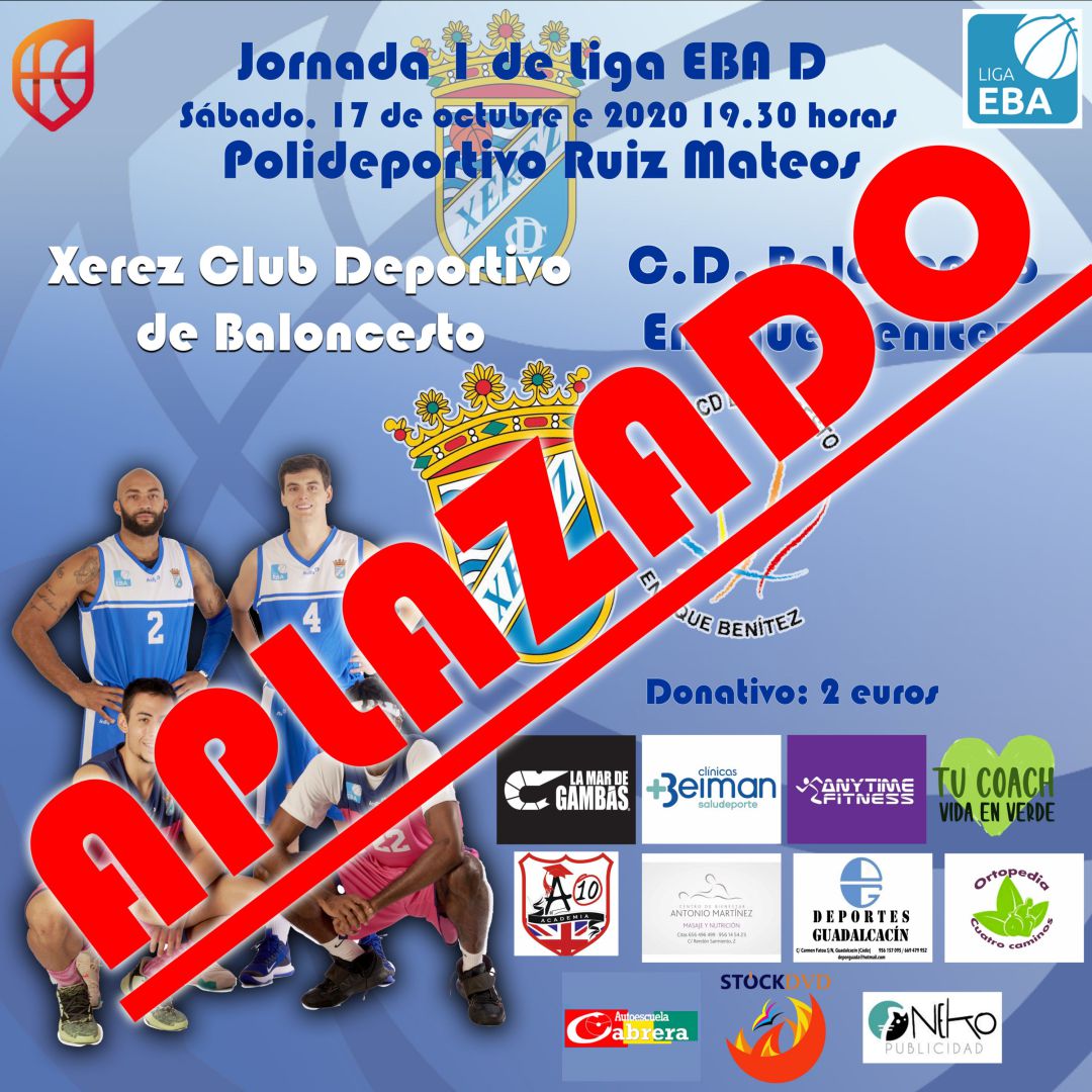 Cartel del aplzamiento del partido que se iba a disputar el sábado Cartel del aplzamiento del partido que se iba a disputar el sábado