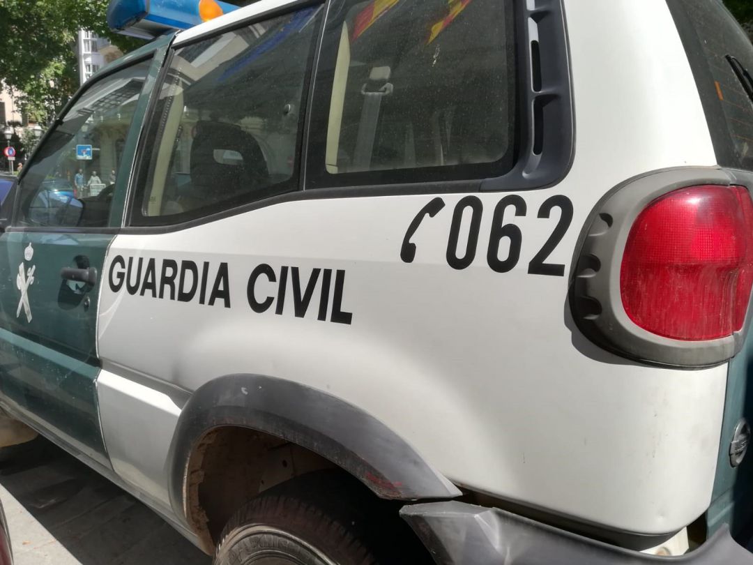 Un vehículo de la Guardia Civil. Un vehículo de la Guardia Civil.