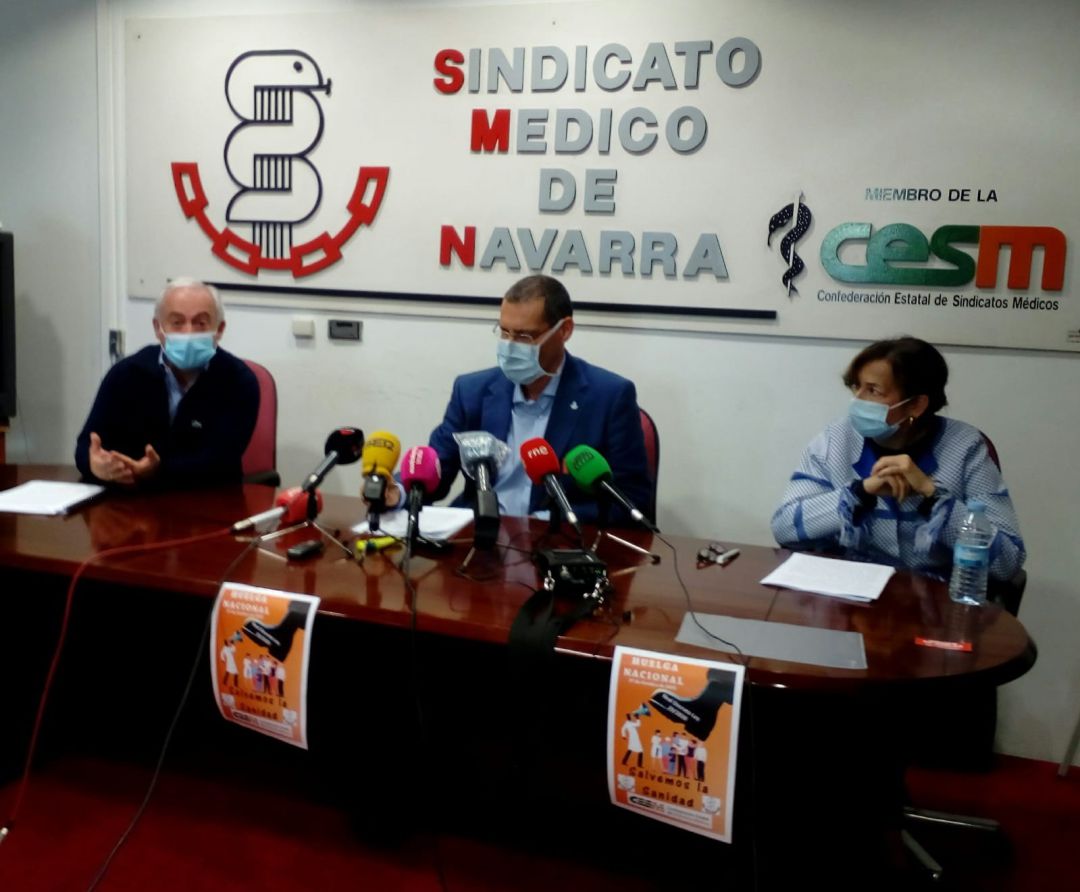 El Sindicato Médico de Navarra ofrece una rueda de prensa sobre la sentencia del Tribunal Supremo acerca de la falta de material de protección del personal sanitario durante la primera ola de la pandemia de Covid-19; sobre la situación de Atención Primaria para afrontar la nueva realidad asistencial y sobre una huelga nacional de médicos El Sindicato Médico de Navarra ofrece una rueda de prensa sobre la sentencia del Tribunal Supremo acerca de la falta de material de protección del personal sanitario durante la primera ola de la pandemia de Covid-19; sobre la situación de Atención Primaria para afrontar la nueva realidad asistencial y sobre una huelga nacional de médicos