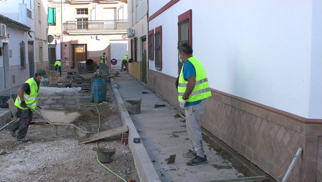 Obras en la calle Macarena Obras en la calle Macarena