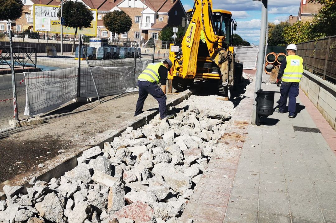 Obras nuevo tramo de colector Obras nuevo tramo de colector