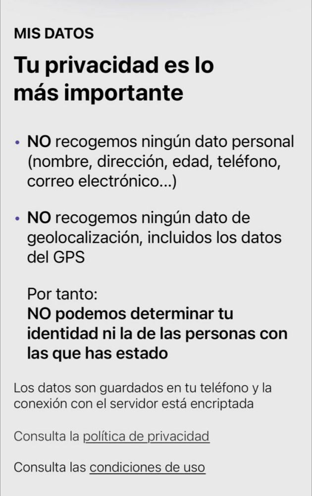 La privacidad de Radar COVID. La privacidad de Radar COVID.